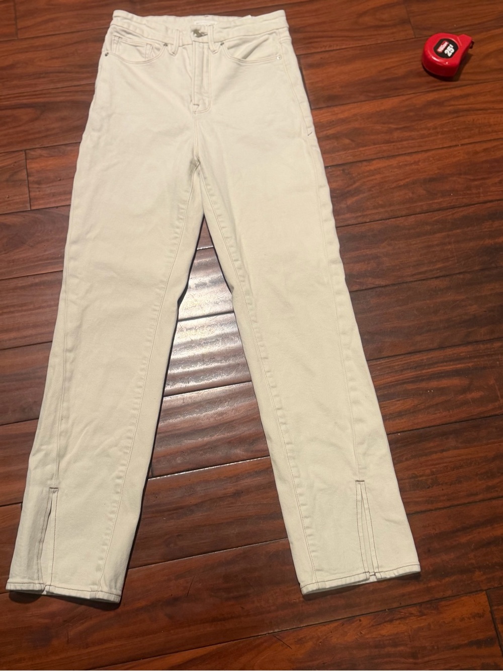 Good American High-Rise Straight Jeans in Pearl color - Picture 10 of 10